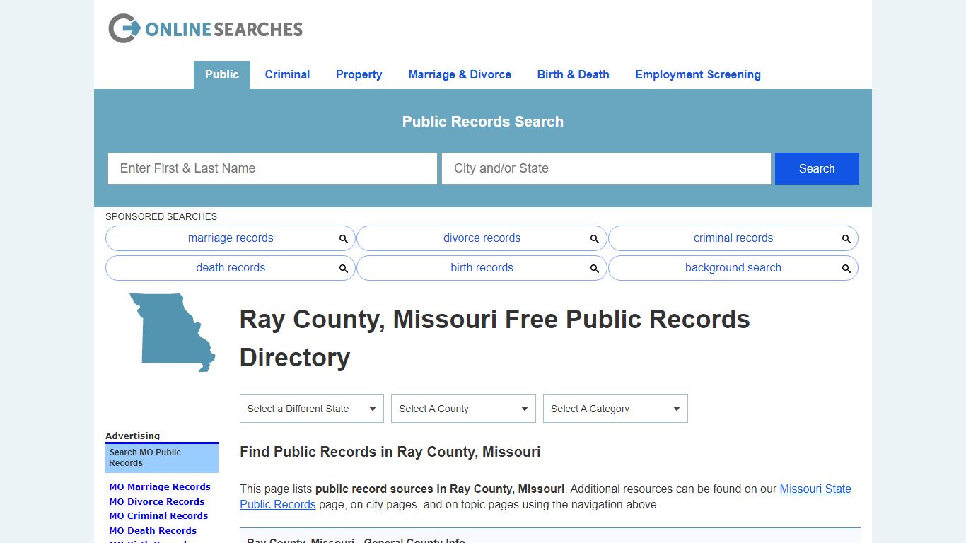 Ray County, Missouri Public Records Directory